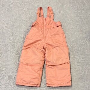 Toddler Pink Snow Bib | 2T